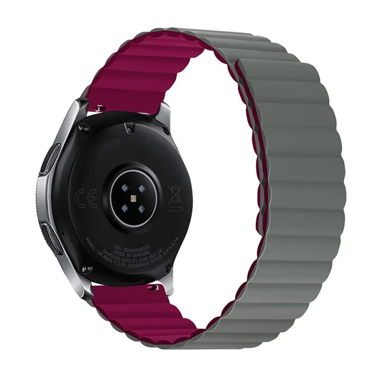 For Samsung Galaxy Watch 5 40mm / Watch 5 44mm / Watch 5 Pro 45mm Replacement Silicone Watch Strap 20mm Magnetic Adjustable Wrist Band