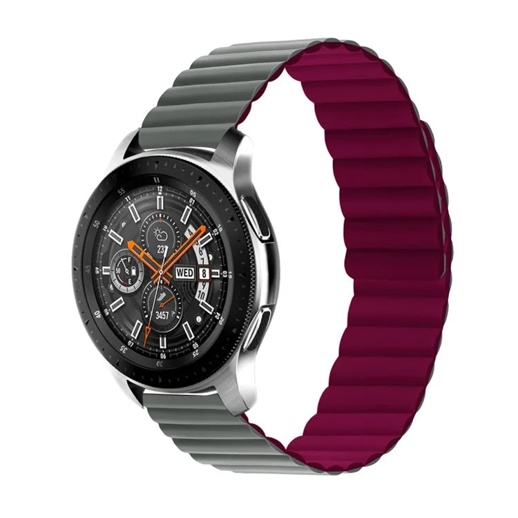 For Samsung Galaxy Watch 5 40mm / Watch 5 44mm / Watch 5 Pro 45mm Replacement Silicone Watch Strap 20mm Magnetic Adjustable Wrist Band
