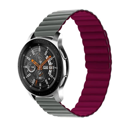 For Samsung Galaxy Watch 5 40mm / Watch 5 44mm / Watch 5 Pro 45mm Replacement Silicone Watch Strap 20mm Magnetic Adjustable Wrist Band