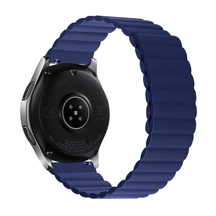 For Samsung Galaxy Watch 5 40mm / Watch 5 44mm / Watch 5 Pro 45mm Replacement Silicone Watch Strap 20mm Magnetic Adjustable Wrist Band