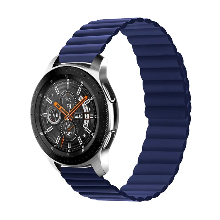 For Samsung Galaxy Watch 5 40mm / Watch 5 44mm / Watch 5 Pro 45mm Replacement Silicone Watch Strap 20mm Magnetic Adjustable Wrist Band