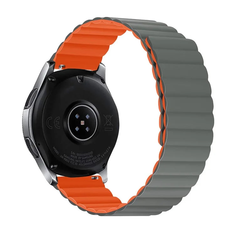 For Samsung Galaxy Watch 5 40mm / Watch 5 44mm / Watch 5 Pro 45mm Replacement Silicone Watch Strap 20mm Magnetic Adjustable Wrist Band