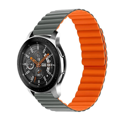 For Samsung Galaxy Watch 5 40mm / Watch 5 44mm / Watch 5 Pro 45mm Replacement Silicone Watch Strap 20mm Magnetic Adjustable Wrist Band