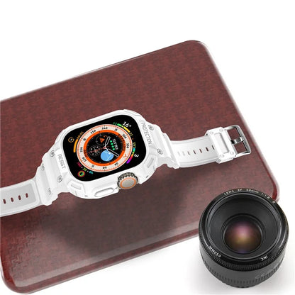 For Apple Watch Ultra 49mm Replacement Strap Adjustable Silicone Wrist Band Integrated with Watch Case