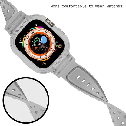 For Apple Watch Ultra 49mm Replacement Strap Adjustable Silicone Wrist Band Integrated with Watch Case