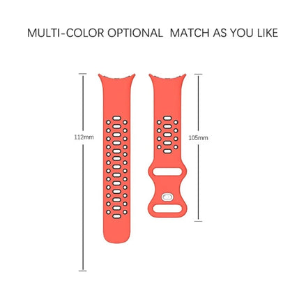 For Google Pixel Watch Dual Color Replacement Wrist Strap Silicone Adjustable Watch Band, S Size