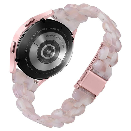 For Samsung Galaxy Watch6 40mm 44mm / Watch6 Classic 43mm 47mm / Watch 5 40mm 44mm / 5 Pro 45mm / Watch4 40mm 44mm Rhombus Resin Watch Band 20mm Wristband Bracelet Strap
