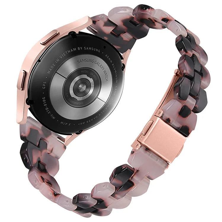 For Samsung Galaxy Watch6 40mm 44mm / Watch6 Classic 43mm 47mm / Watch 5 40mm 44mm / 5 Pro 45mm / Watch4 40mm 44mm Rhombus Resin Watch Band 20mm Wristband Bracelet Strap