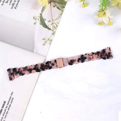 For Samsung Galaxy Watch6 40mm 44mm / Watch6 Classic 43mm 47mm / Watch 5 40mm 44mm / 5 Pro 45mm / Watch4 40mm 44mm Rhombus Resin Watch Band 20mm Wristband Bracelet Strap