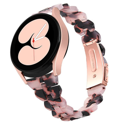 For Samsung Galaxy Watch6 40mm 44mm / Watch6 Classic 43mm 47mm / Watch 5 40mm 44mm / 5 Pro 45mm / Watch4 40mm 44mm Rhombus Resin Watch Band 20mm Wristband Bracelet Strap
