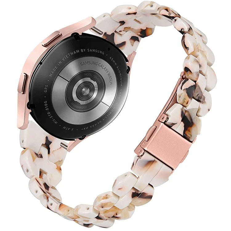 For Samsung Galaxy Watch6 40mm 44mm / Watch6 Classic 43mm 47mm / Watch 5 40mm 44mm / 5 Pro 45mm / Watch4 40mm 44mm Rhombus Resin Watch Band 20mm Wristband Bracelet Strap
