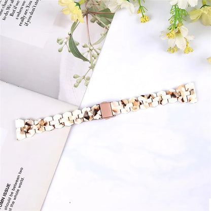 For Samsung Galaxy Watch6 40mm 44mm / Watch6 Classic 43mm 47mm / Watch 5 40mm 44mm / 5 Pro 45mm / Watch4 40mm 44mm Rhombus Resin Watch Band 20mm Wristband Bracelet Strap