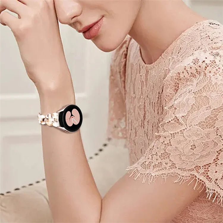 For Samsung Galaxy Watch6 40mm 44mm / Watch6 Classic 43mm 47mm / Watch 5 40mm 44mm / 5 Pro 45mm / Watch4 40mm 44mm Rhombus Resin Watch Band 20mm Wristband Bracelet Strap