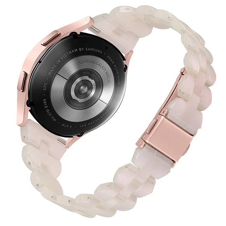 For Samsung Galaxy Watch6 40mm 44mm / Watch6 Classic 43mm 47mm / Watch 5 40mm 44mm / 5 Pro 45mm / Watch4 40mm 44mm Rhombus Resin Watch Band 20mm Wristband Bracelet Strap