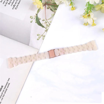 For Samsung Galaxy Watch6 40mm 44mm / Watch6 Classic 43mm 47mm / Watch 5 40mm 44mm / 5 Pro 45mm / Watch4 40mm 44mm Rhombus Resin Watch Band 20mm Wristband Bracelet Strap