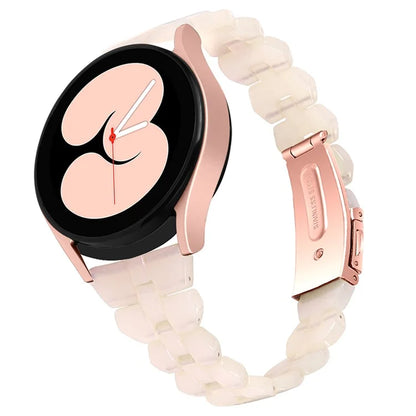 For Samsung Galaxy Watch6 40mm 44mm / Watch6 Classic 43mm 47mm / Watch 5 40mm 44mm / 5 Pro 45mm / Watch4 40mm 44mm Rhombus Resin Watch Band 20mm Wristband Bracelet Strap