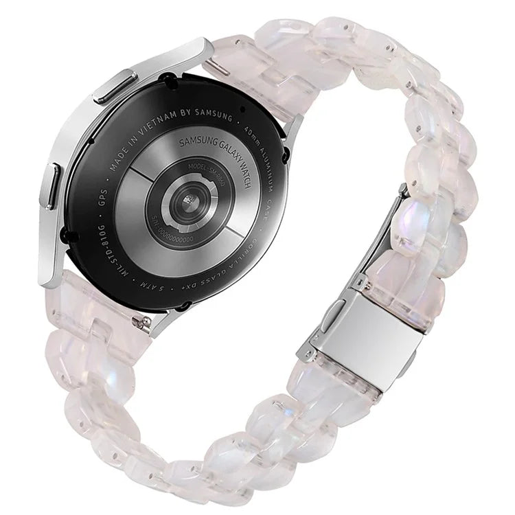 For Samsung Galaxy Watch6 40mm 44mm / Watch6 Classic 43mm 47mm / Watch 5 40mm 44mm / 5 Pro 45mm / Watch4 40mm 44mm Rhombus Resin Watch Band 20mm Wristband Bracelet Strap