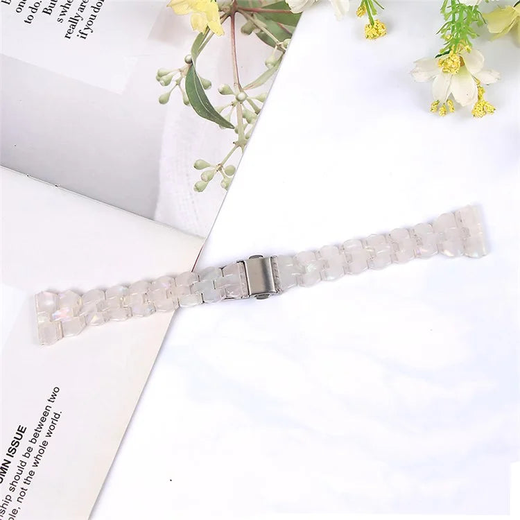 For Samsung Galaxy Watch6 40mm 44mm / Watch6 Classic 43mm 47mm / Watch 5 40mm 44mm / 5 Pro 45mm / Watch4 40mm 44mm Rhombus Resin Watch Band 20mm Wristband Bracelet Strap