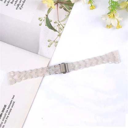 For Samsung Galaxy Watch6 40mm 44mm / Watch6 Classic 43mm 47mm / Watch 5 40mm 44mm / 5 Pro 45mm / Watch4 40mm 44mm Rhombus Resin Watch Band 20mm Wristband Bracelet Strap