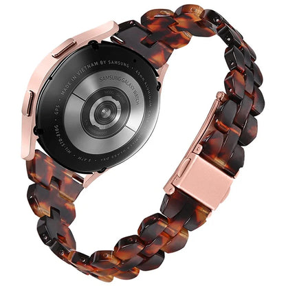 For Samsung Galaxy Watch6 40mm 44mm / Watch6 Classic 43mm 47mm / Watch 5 40mm 44mm / 5 Pro 45mm / Watch4 40mm 44mm Rhombus Resin Watch Band 20mm Wristband Bracelet Strap