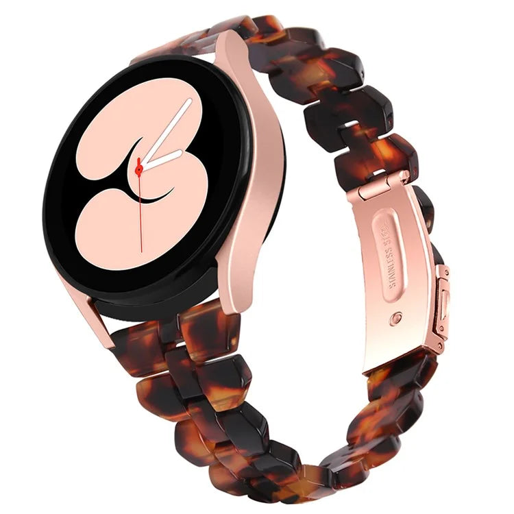 For Samsung Galaxy Watch6 40mm 44mm / Watch6 Classic 43mm 47mm / Watch 5 40mm 44mm / 5 Pro 45mm / Watch4 40mm 44mm Rhombus Resin Watch Band 20mm Wristband Bracelet Strap