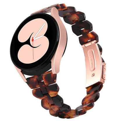 For Samsung Galaxy Watch6 40mm 44mm / Watch6 Classic 43mm 47mm / Watch 5 40mm 44mm / 5 Pro 45mm / Watch4 40mm 44mm Rhombus Resin Watch Band 20mm Wristband Bracelet Strap