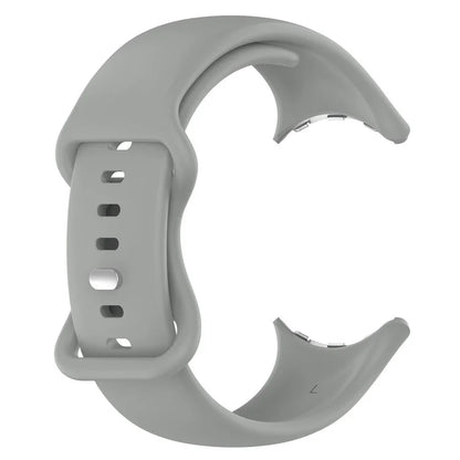 For Google Pixel Watch 3 41mm / Watch 2 / Pixel Watch Silicone Watch Band Bracelet Replacement Wristband Smart Watch Strap - Grey