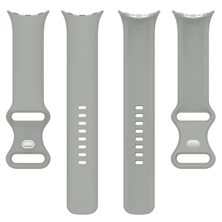 For Google Pixel Watch 3 41mm / Watch 2 / Pixel Watch Silicone Watch Band Bracelet Replacement Wristband Smart Watch Strap - Grey