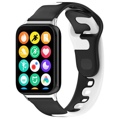 For Xiaomi Smart Band 8 Pro / Redmi Watch 4 Silicone Watch Strap Double Color Replacement Watch Band