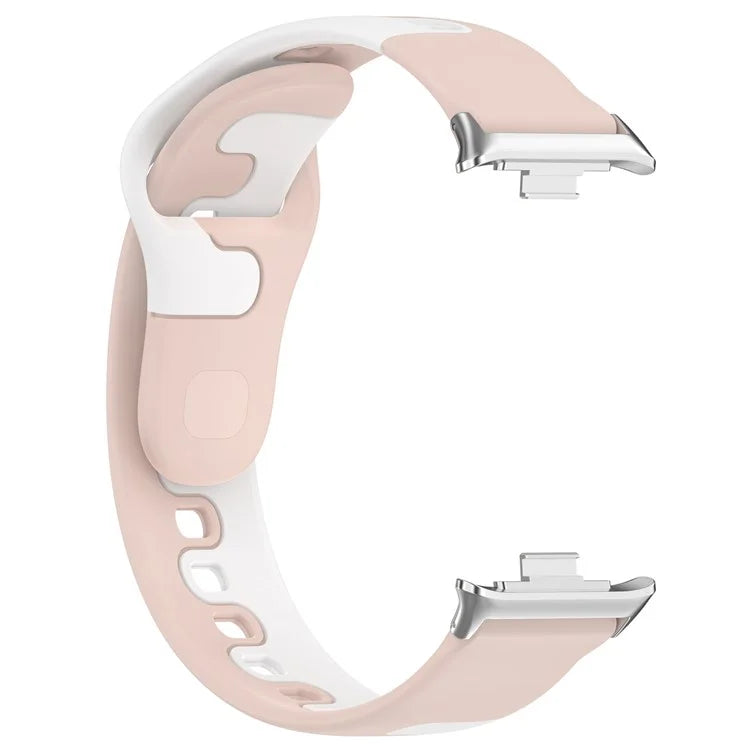 For Xiaomi Smart Band 8 Pro / Redmi Watch 4 Silicone Watch Strap Double Color Replacement Watch Band