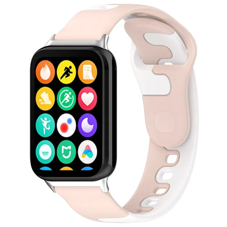 For Xiaomi Smart Band 8 Pro / Redmi Watch 4 Silicone Watch Strap Double Color Replacement Watch Band