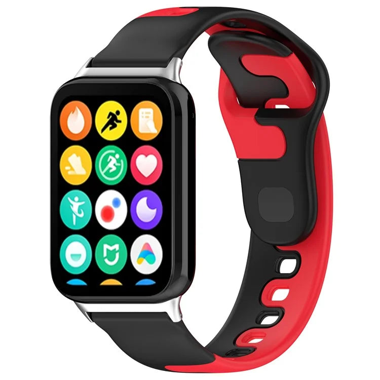For Xiaomi Smart Band 8 Pro / Redmi Watch 4 Silicone Watch Strap Double Color Replacement Watch Band