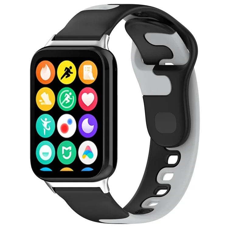 For Xiaomi Smart Band 8 Pro / Redmi Watch 4 Silicone Watch Strap Double Color Replacement Watch Band