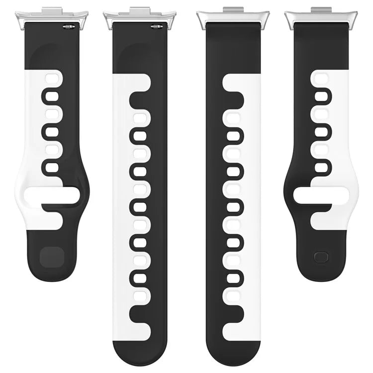 For Xiaomi Smart Band 8 Pro / Redmi Watch 4 Silicone Watch Strap Double Color Replacement Watch Band