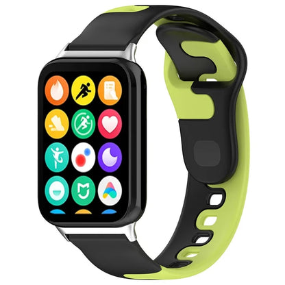 For Xiaomi Smart Band 8 Pro / Redmi Watch 4 Silicone Watch Strap Double Color Replacement Watch Band