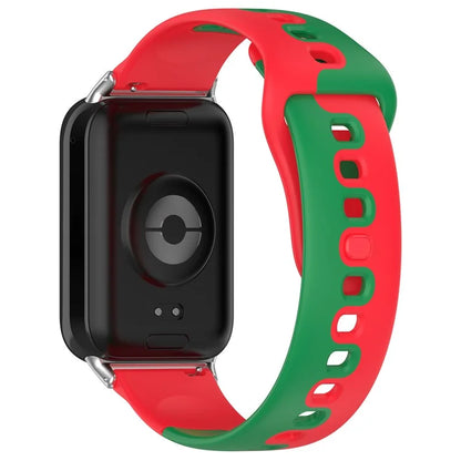 For Xiaomi Smart Band 8 Pro / Redmi Watch 4 Silicone Watch Strap Double Color Replacement Watch Band