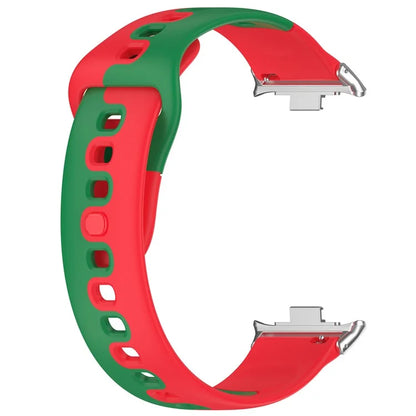 For Xiaomi Smart Band 8 Pro / Redmi Watch 4 Silicone Watch Strap Double Color Replacement Watch Band