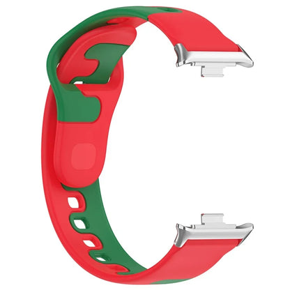 For Xiaomi Smart Band 8 Pro / Redmi Watch 4 Silicone Watch Strap Double Color Replacement Watch Band