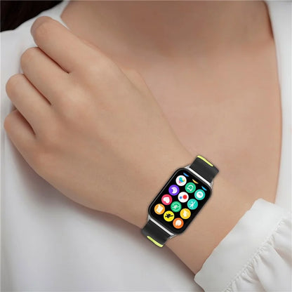 For Xiaomi Smart Band 8 Pro / Redmi Watch 4 Silicone Watch Strap Double Color Replacement Watch Band