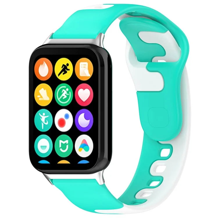 For Xiaomi Smart Band 8 Pro / Redmi Watch 4 Silicone Watch Strap Double Color Replacement Watch Band