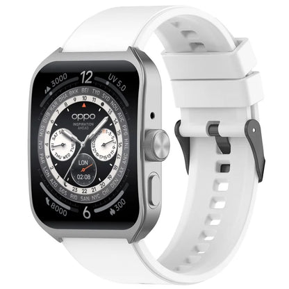 For Oppo Watch 4 Pro Silicone Watch Band 22mm Adjustable Strap