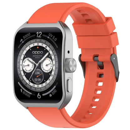 For Oppo Watch 4 Pro Silicone Watch Band 22mm Adjustable Strap