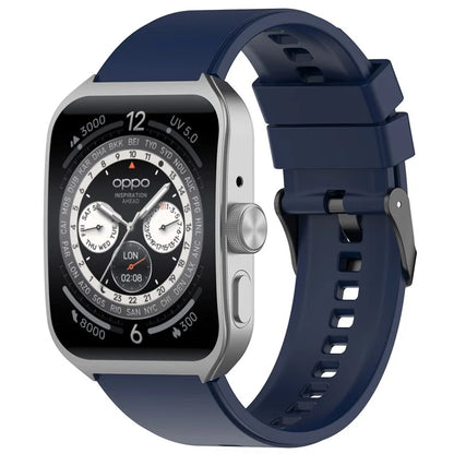 For Oppo Watch 4 Pro Silicone Watch Band 22mm Adjustable Strap