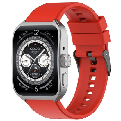 For Oppo Watch 4 Pro Silicone Watch Band 22mm Adjustable Strap