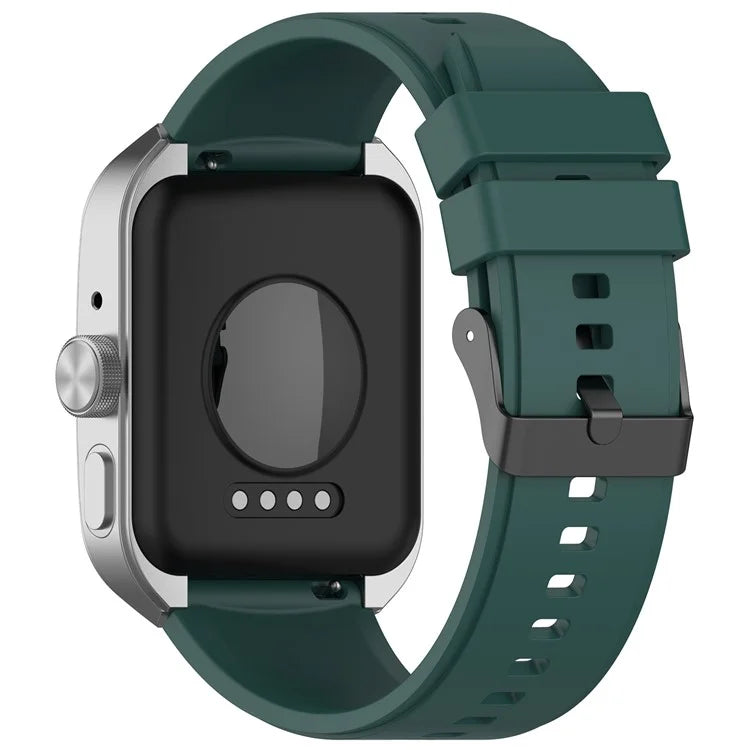 For Oppo Watch 4 Pro Silicone Watch Band 22mm Adjustable Strapish Green