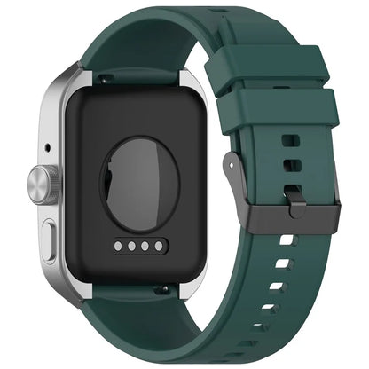 For Oppo Watch 4 Pro Silicone Watch Band 22mm Adjustable Strapish Green