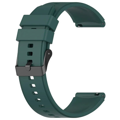 For Oppo Watch 4 Pro Silicone Watch Band 22mm Adjustable Strapish Green