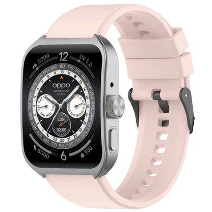 For Oppo Watch 4 Pro Silicone Watch Band 22mm Adjustable Strap