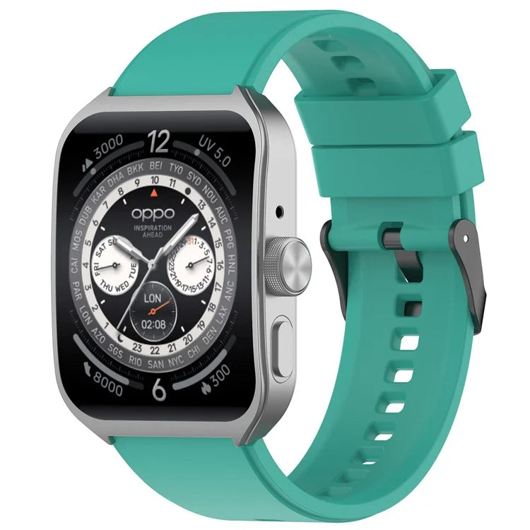 For Oppo Watch 4 Pro Silicone Watch Band 22mm Adjustable Strap