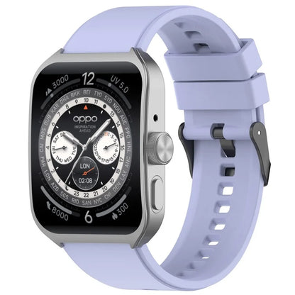 For Oppo Watch 4 Pro Silicone Watch Band 22mm Adjustable Strap